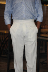 White gurkha pants