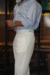 White gurkha pants