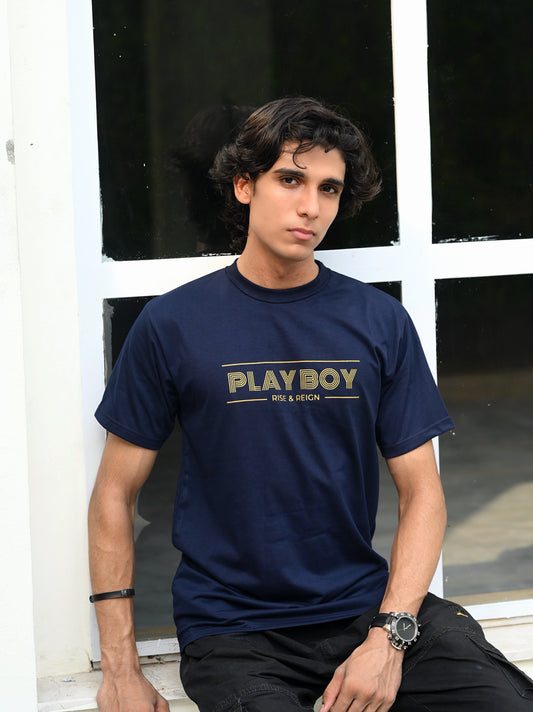 Blue Playboy tee shirt