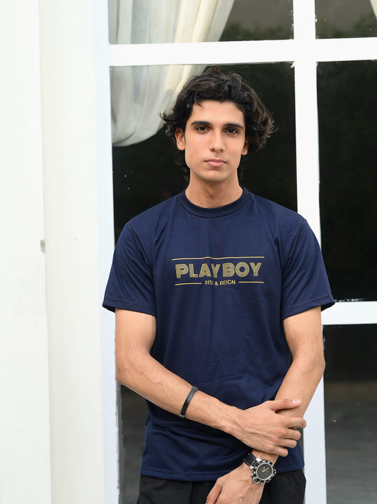 Blue Playboy tee shirt
